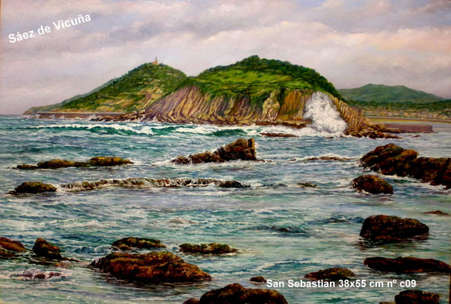 Marina. 38x55cm nºc09 Oil Canvas Landscaping