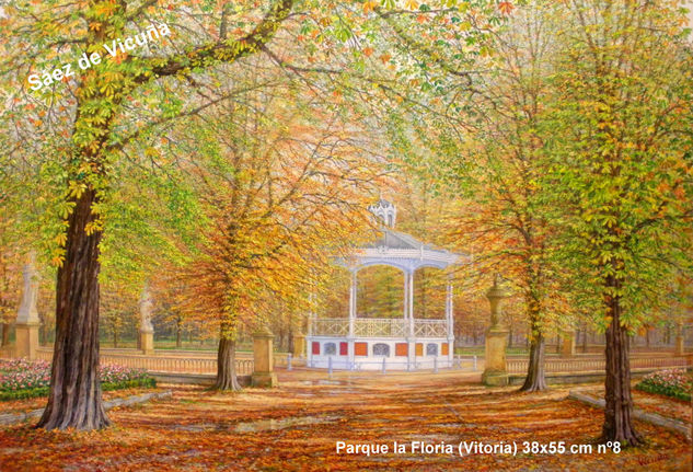 Parque 38x55 cm nº8 Óleo Lienzo Paisaje
