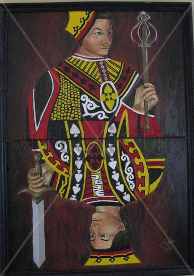 Los reyes Oil Panel Portrait