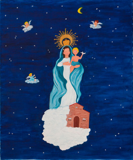 Virgen de Loreto Oil Canvas Others