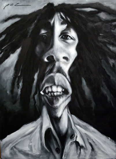 Bob Marley Acrílico Lienzo Retrato