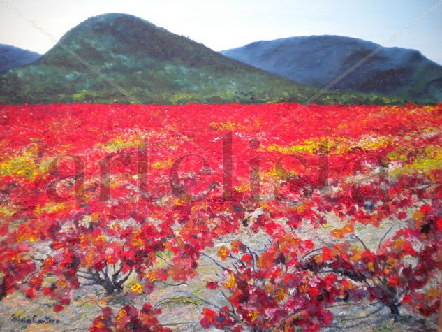 Noviembre. Campo de otoño Oil Canvas Landscaping