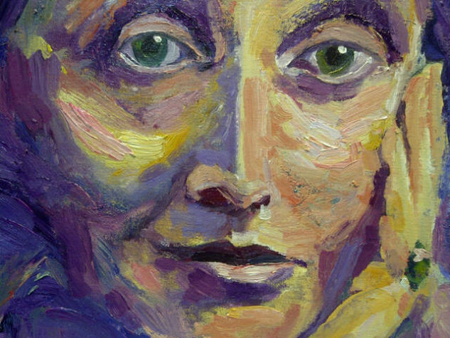 Destí Oil Panel Portrait