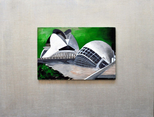 Ciudad de las artes y las ciencias 02 Acrylic Panel Landscaping