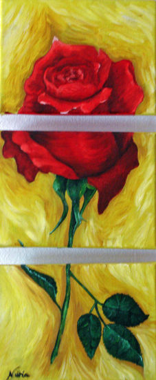 Rosa de invierno Oil Canvas Floral Painting