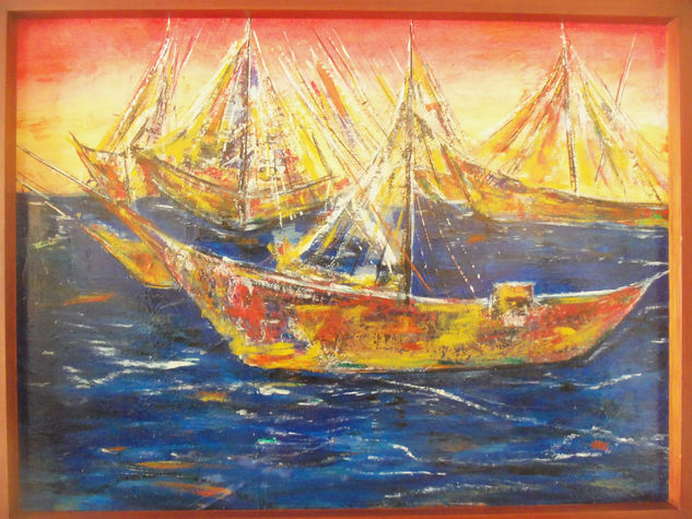 MAREA ALTA Oil Canvas Marine Painting