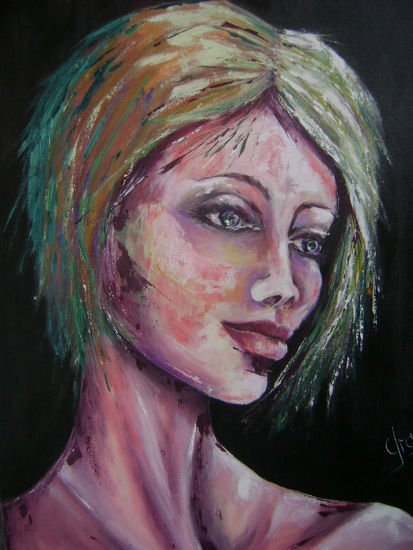 tristeza Acrylic Canvas Portrait