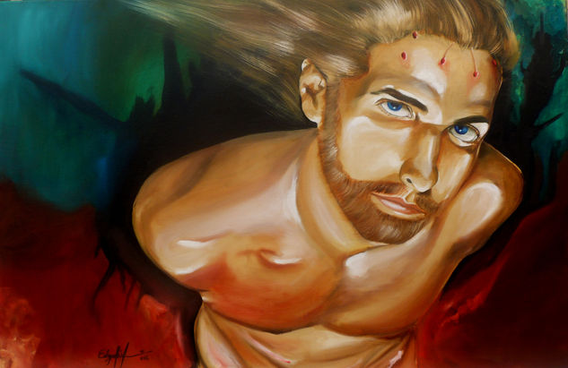 sin corona Oil Canvas Figure Painting