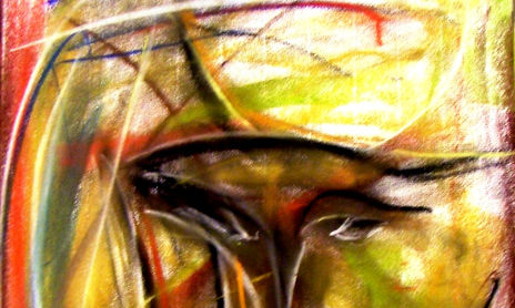 Expo. Dibujos abstractos, pastel