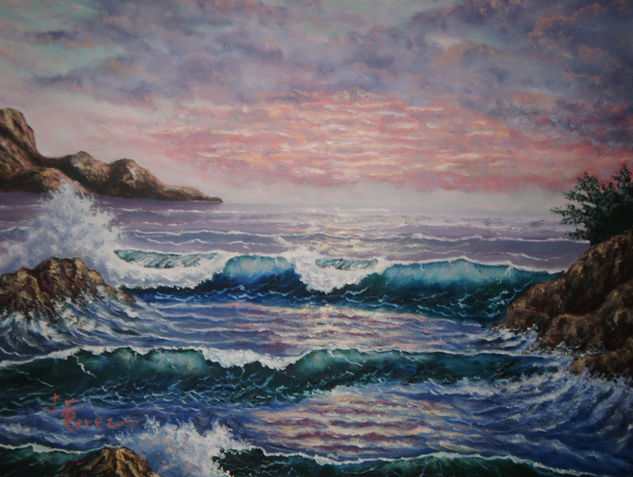 Marina II Oil Canvas Marine Painting