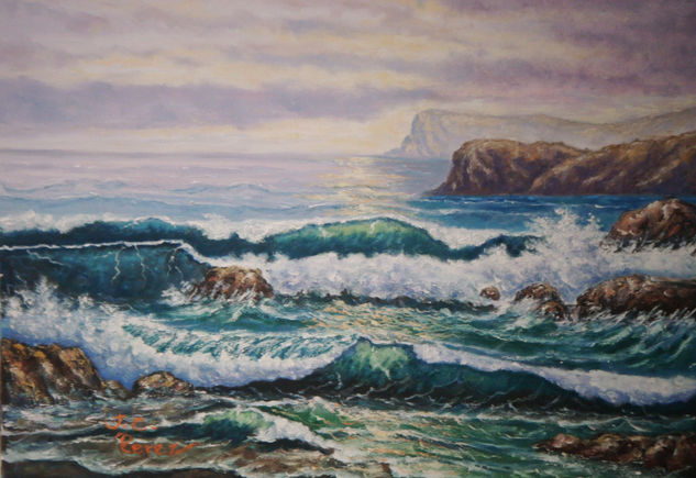 Marina III Oil Canvas Marine Painting