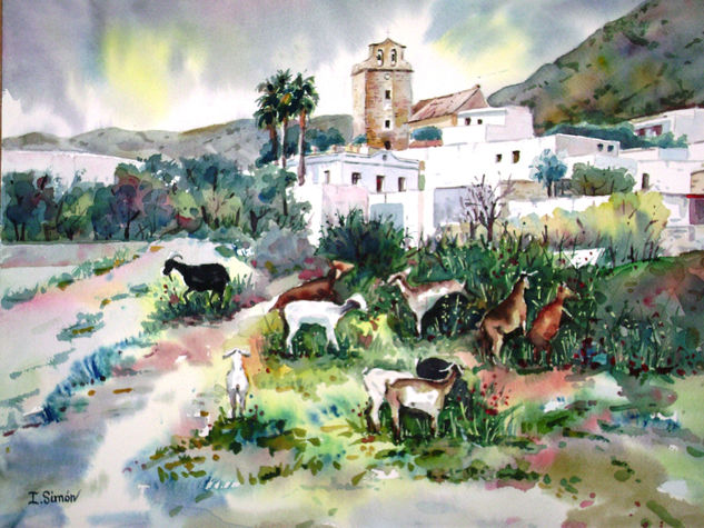 Vicar (Almeria) Óleo Lienzo Paisaje