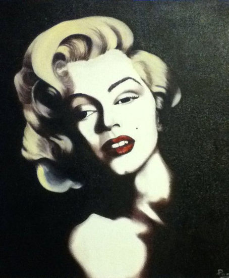 Marilyn Monroe Oil Canvas Portrait