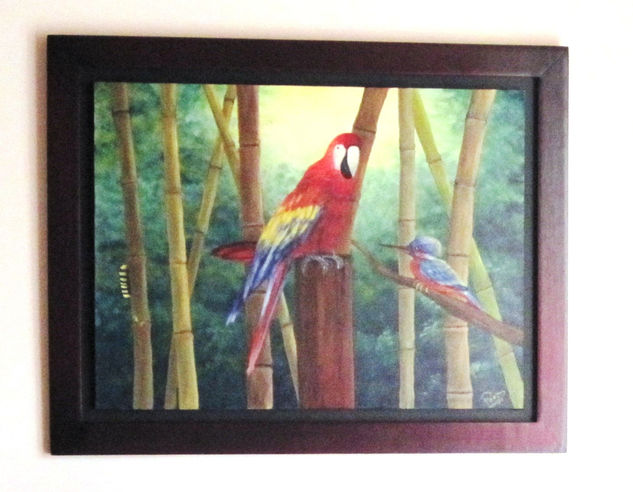 Guacamaya Oil Canvas Landscaping