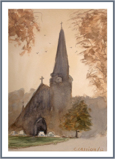 Iglesia vieja Watercolour Paper Landscaping