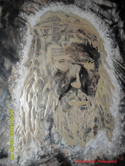 El Testigo Mixed media Canvas Portrait