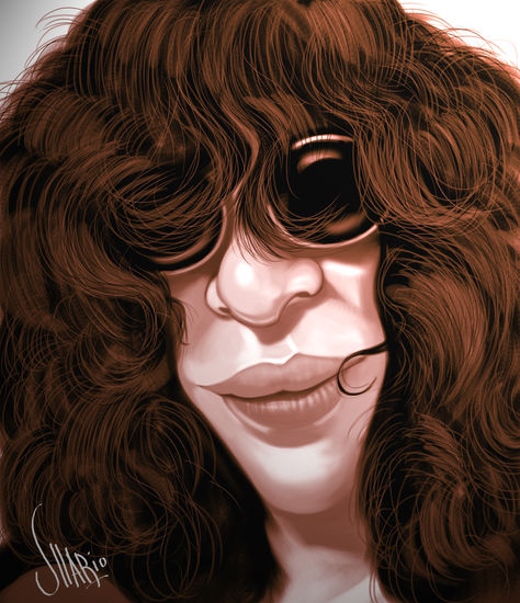 joey ramone Oil Canvas Landscaping