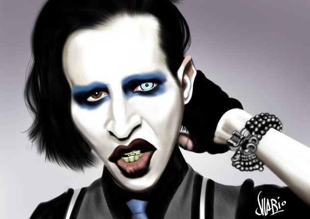 marilyn manson caricatura