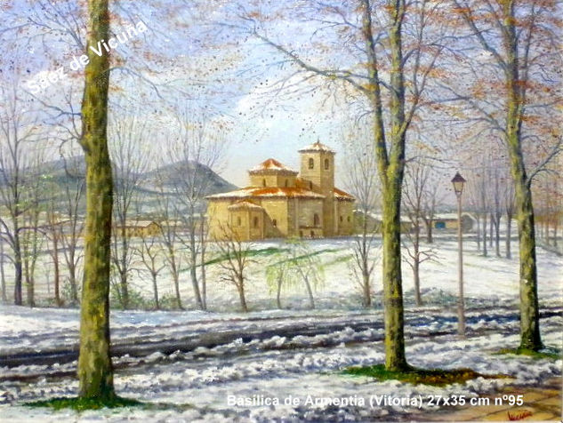 Armentia 27x35 cm nº95 Oil Canvas Landscaping
