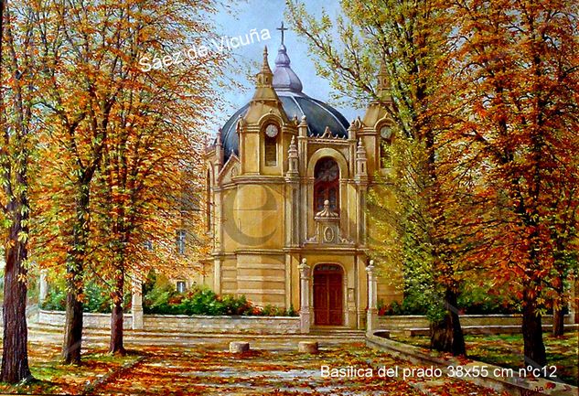 Basílica 38x55 cm nº c12 Óleo Lienzo Paisaje