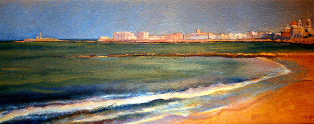 Cádiz, jinete de la mar Acrylic Panel Marine Painting