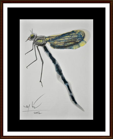 Psico-Insecto Caballito del Diablo Mixed Media