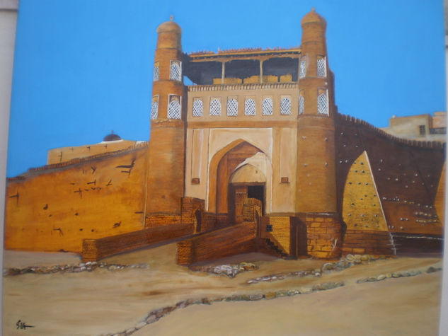 fortaleza de bujara Oil Canvas Others