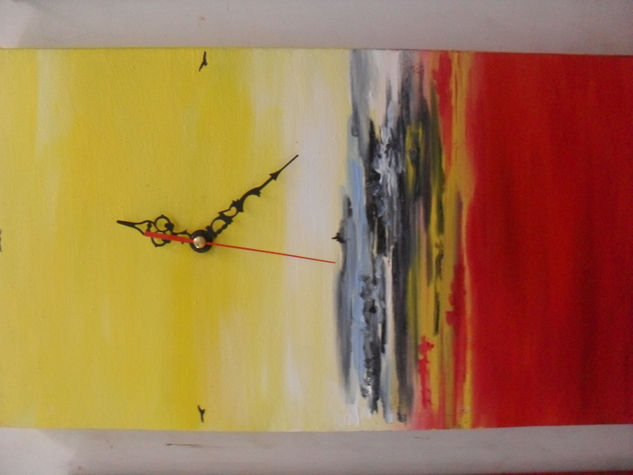 Reloj "Jamez" Oil Canvas Landscaping