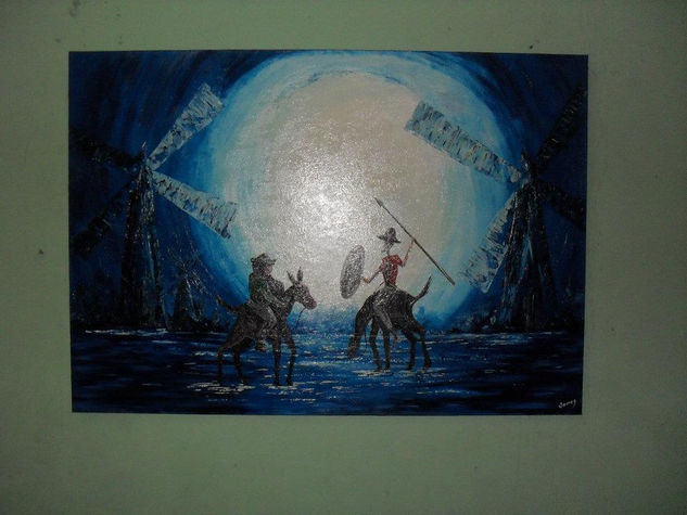 El quijote Oil Canvas Landscaping