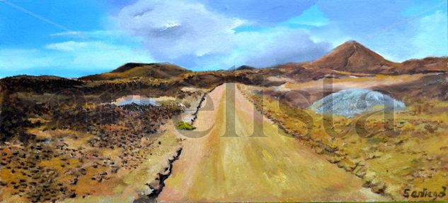 Isla de Lobos Oil Panel Landscaping