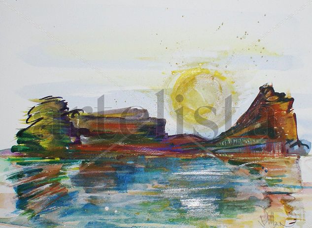 CALPE Acuarela Papel Paisaje