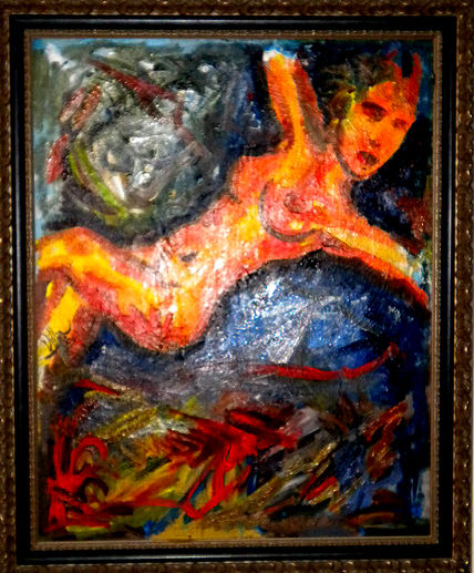 Desnudo amaneciendo