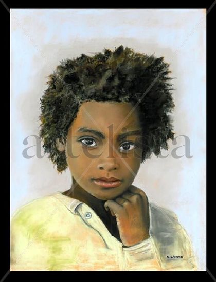 Madagascar Pastel Paper Portrait