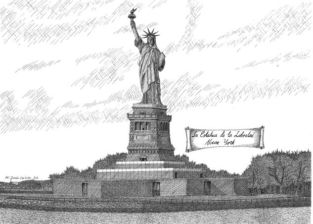 Estatua de la Libertad Ink