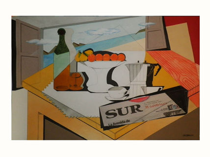 Bodegón cubista con...