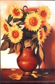 girasol Oil Canvas Landscaping