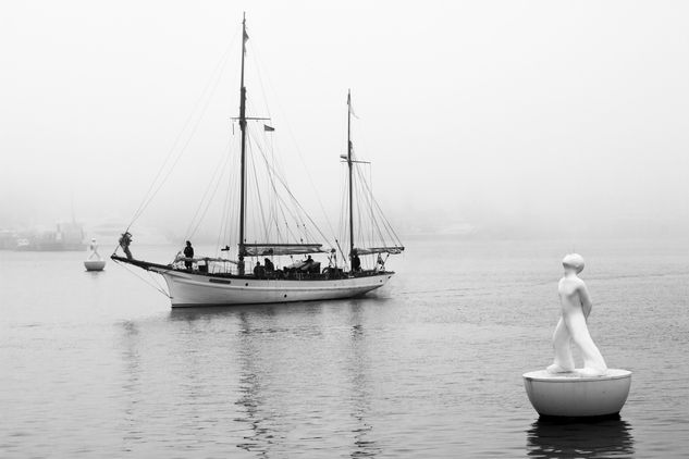 llegando a puerto Otras temáticas Blanco y Negro (Digital)