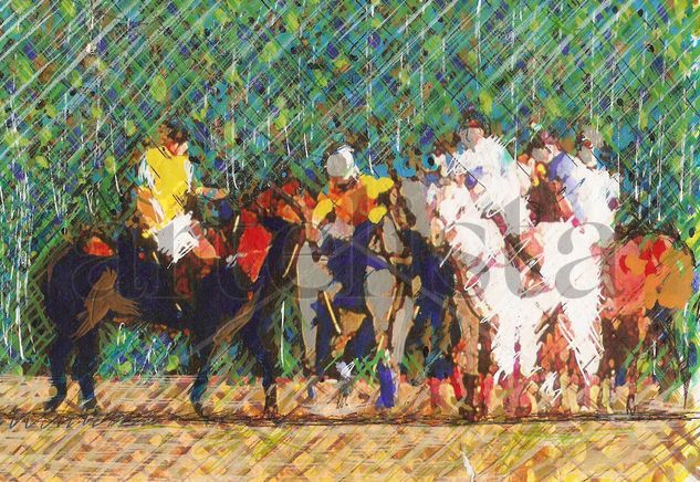 polo Mixed media Paper Sports