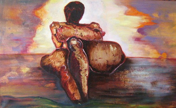 PUTTANA Oil Canvas Figure Painting