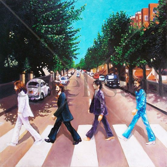 Beatles Oil Panel Landscaping