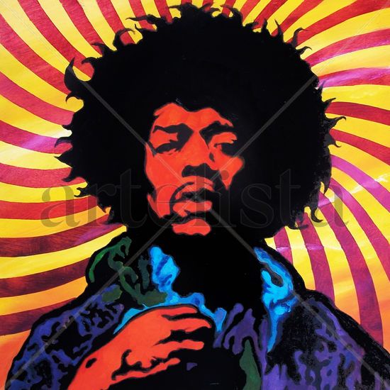 Hendrix Óleo Tabla Paisaje