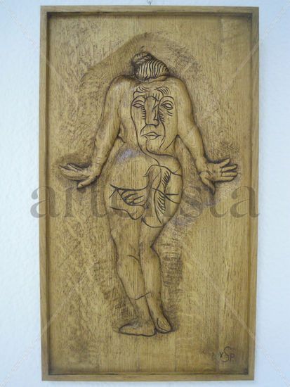 Señorita Cara-Espalda Carving Figurative