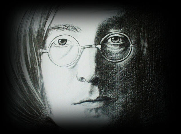 Dibujo a Lapiz de John Lennon Pencil