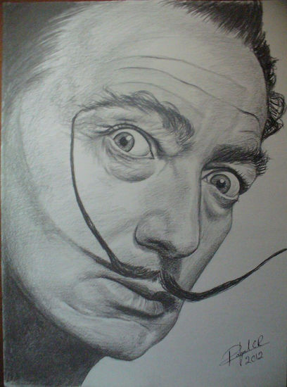 Dibujo a Lápiz de Salvador Dalí Pencil