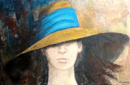 Pamela con lazo azul
