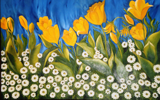 SPRING Oil Canvas Floral Painting