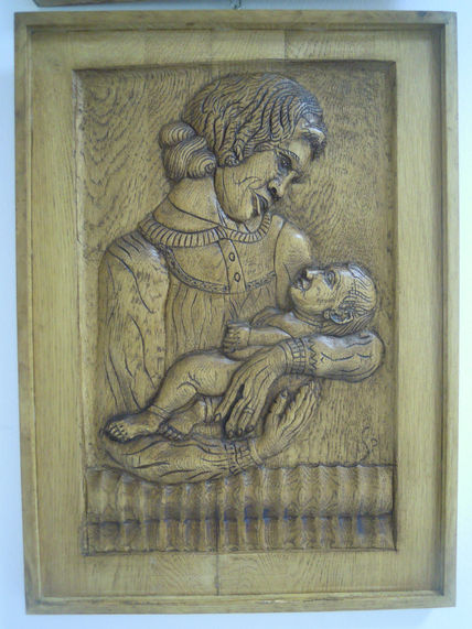 Señora con niño en...