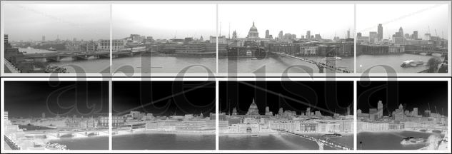 London Panoramic Viajes Blanco y Negro (Digital)