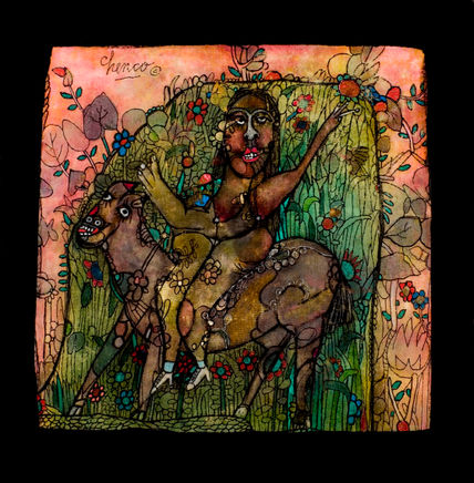 Mujer a caballo