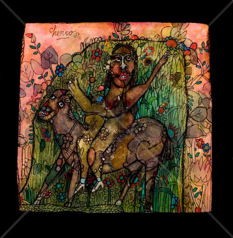 Mujer a caballo